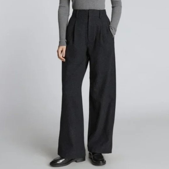 Everlane Pants - Everlane Womens The Way High Drape Wide Leg Pant Size 10S Black